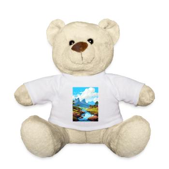 Cradle Mountain Australie Affiche de voyage Vintage - Nounours - blanc - Devant
