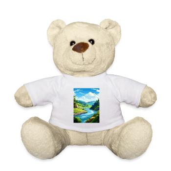 Tal der Giganten Baumwipfelpfade Reiseposter - Teddy - Weiß - Vorne