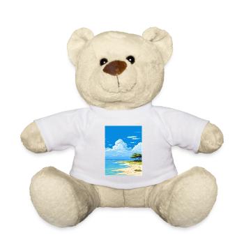 Lady Elliot Island Australie déco affiche de voyage - Nounours - blanc - Devant