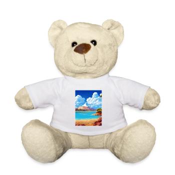 Waiotapu Thermal Wonderland Deko Neuseeland - Teddy - Weiß - Vorne