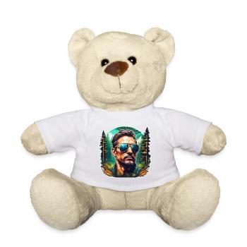 Sonnenbrille / Mann / Wald / Porträt / Kerl - Teddy - Weiß - Vorne