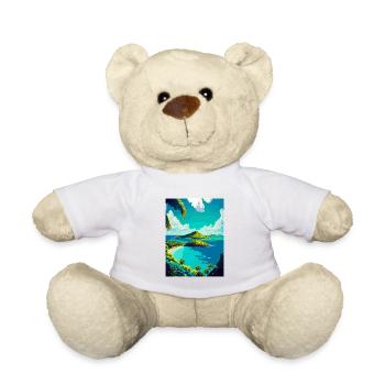 Saint Vincent And The Grenadines Caribbean Travel - Teddy Bear - white - Front