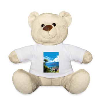 Nelson Nouvelle-Zélande Vintage voyage affiche Souvenir - Nounours - blanc - Devant