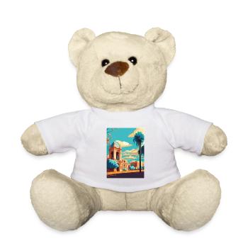 Adelaide Australia Vintage Travel Poster Souvenir - Teddy Bear - white - Front