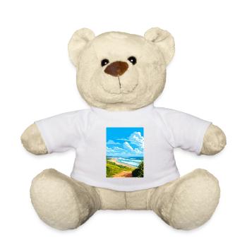 Byron Bay Australie Vintage voyage affiche Souvenir - Nounours - blanc - Devant
