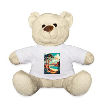Tasmanie Australie Vintage voyage affiche Souvenir - Nounours - blanc - Devant