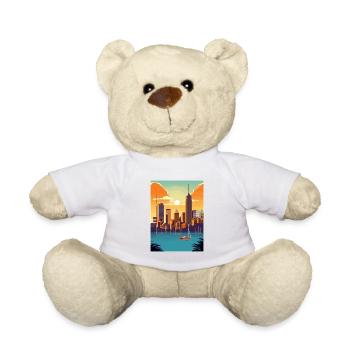 Brisbane Australien Vintage Reiseposter Souvenir - Teddy - Weiß - Vorne