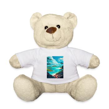 Whitsunday Australie Vintage voyage affiche WPA Art - Nounours - blanc - Devant