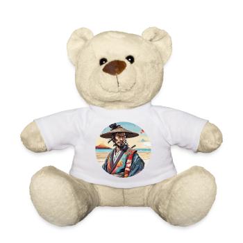 Samouraï / Japonais / Harakiri / Katana / Homme - Nounours - blanc - Devant