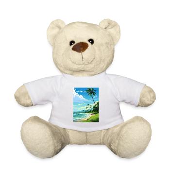 Péninsule d’Osa Costa Rica Vintage voyage affiche WPA - Nounours - blanc - Devant