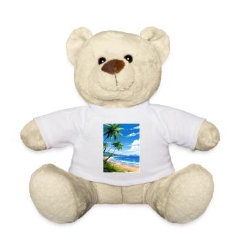 Péninsule d’Osa Costa Rica Vintage voyage affiche WPA - Nounours - blanc - Devant