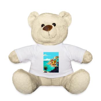 Isla Mujeres Dekoration Vintage Reiseposter WPA - Teddy - Weiß - Vorne