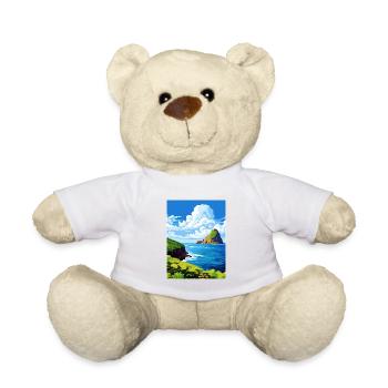 Fernando De Noronha Brésil Poste Affiche de voyage - Nounours - blanc - Devant