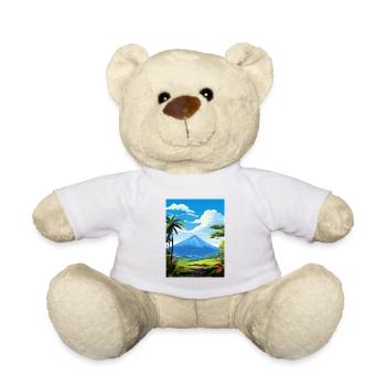 La Fortuna Costa Rica Vintage Reiseposter WPA - Teddy - Weiß - Vorne