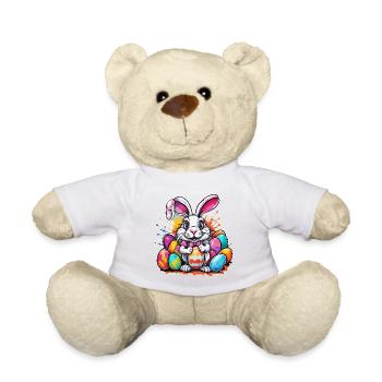 Lapin de Pâques / Pâques / Oeufs / Vacances / Pâques - Nounours - blanc - Devant