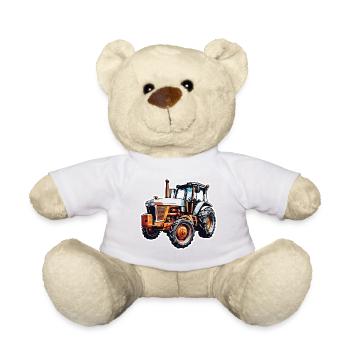 Tracteur / Agriculture / Agriculteur / Travail des champs - Nounours - blanc - Devant