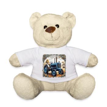 Tracteur / Agriculture / Agriculteur / Travail des champs - Nounours - blanc - Devant