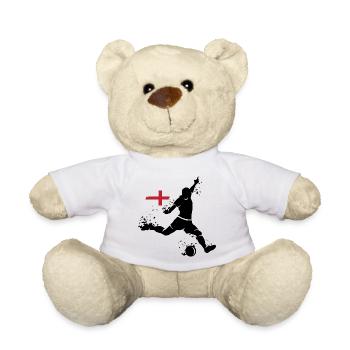 Fußball England Fan Spieler Explosion EM 2024 icon - Teddy - Weiß - Vorne