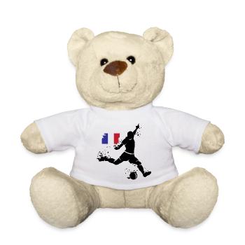 Fußball Spieler Explosion Frankreich Team EM 2024 - Teddy - Weiß - Vorne