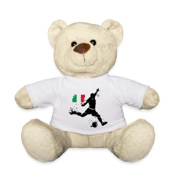Football Team Italy Fan Player Blast - Teddy Bear - white - Front