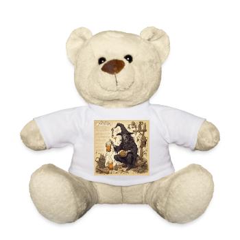 Manuel de la sorcière / grimoire / Halloween / automne - Nounours - blanc - Devant
