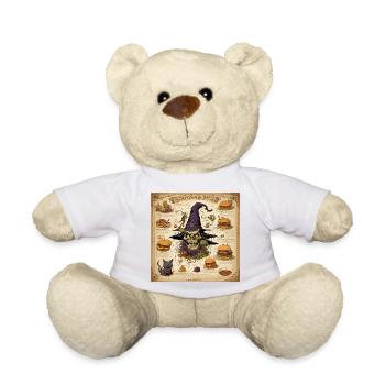 Witch's Handbook / Magic Book / Halloween / Autumn - Teddy Bear - white - Front