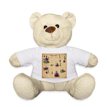 Manuel de la sorcière / grimoire / Halloween / automne - Nounours - blanc - Devant