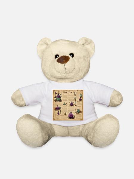 Hexenhandbuch / Zauberbuch / Halloween / Herbst - Teddy - Weiß