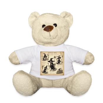 Witch's Handbook / Spellbook / Halloween / Autumn - Teddy Bear - white - Front