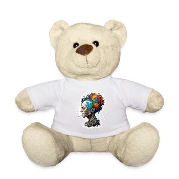 Frau / Baum / Verwurzelt / Kunst / Illustration - Teddy - Weiß - Vorne