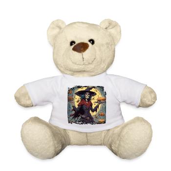 Manuel de la sorcière / grimoire / Halloween / automne - Nounours - blanc - Devant