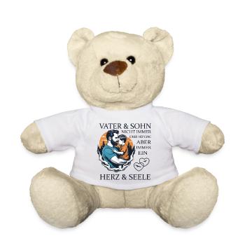 Père et fils - Nounours - blanc - Devant