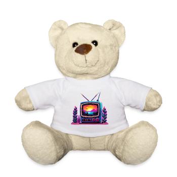 TV / Télévision / Analogique / Tube TV / Rétro - Nounours - blanc - Devant