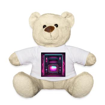 TV / Télévision / Analogique / Tube TV / Rétro - Nounours - blanc - Devant