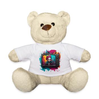TV / Télévision / Analogique / Tube TV / Rétro - Nounours - blanc - Devant