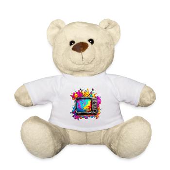 TV / Télévision / Analogique / Tube TV / Rétro - Nounours - blanc - Devant
