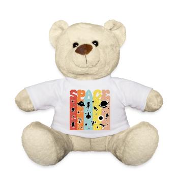 Space, Weltall, Astronaut - Teddy - Weiß - Vorne