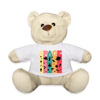 Space, Weltall, Astronaut - Teddy - Weiß - Vorne