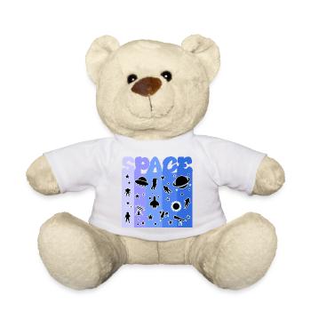 Space, Astronaut, Space, Space - Teddy Bear - white - Front