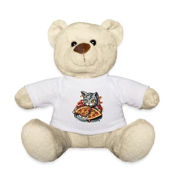 Pizza / Restauration rapide / Italienne / Margherita - Nounours - blanc - Devant