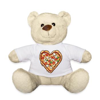 Pizza / Restauration rapide / Italienne / Margherita - Nounours - blanc - Devant