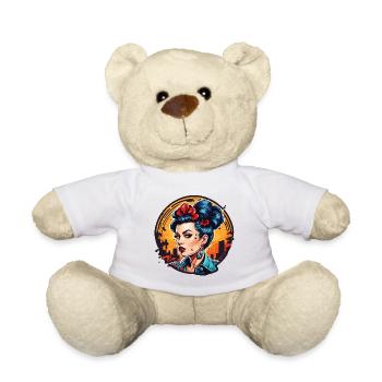 Rockabilly / Pin-up Girl / Frauenpower / 50er - Teddy - Weiß - Vorne
