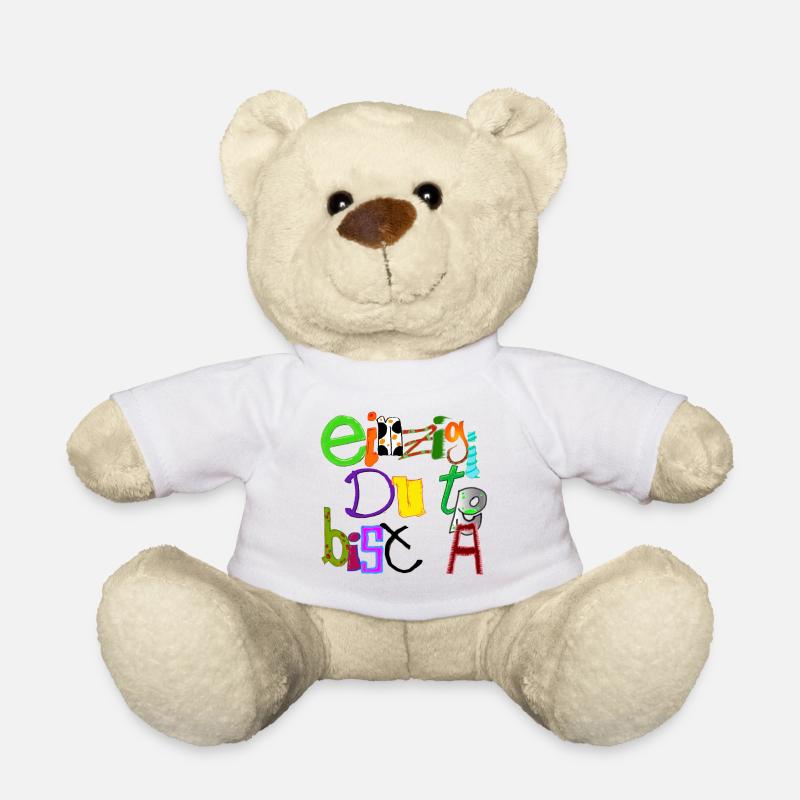 Einzigartig du bist - Teddy - Weiß