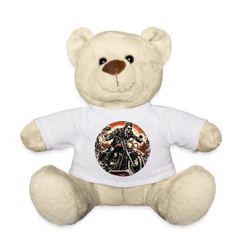 Motorrad Logo / Bike / Zweirad / Fahrzeug / Motors - Teddy - Weiß - Vorne