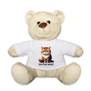 Ich freu mich! ♥ EmotiCatz - Teddy - Weiß - Vorne