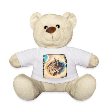Sandcastle / Building / Playing / Castle / Holiday - Teddy Bear - white - Front