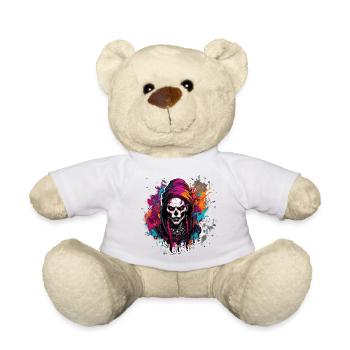 Gothic / Dunkelheit / Mystik / Schatten / Grusel - Teddy - Weiß - Vorne