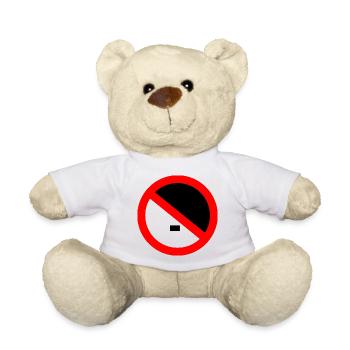 Gegen rechts - gegen nazis - Teddy - Weiß - Vorne