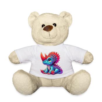 Dinosaur - Teddy Bear - white - Front