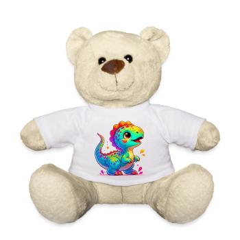 Dinosaure - Nounours - blanc - Devant